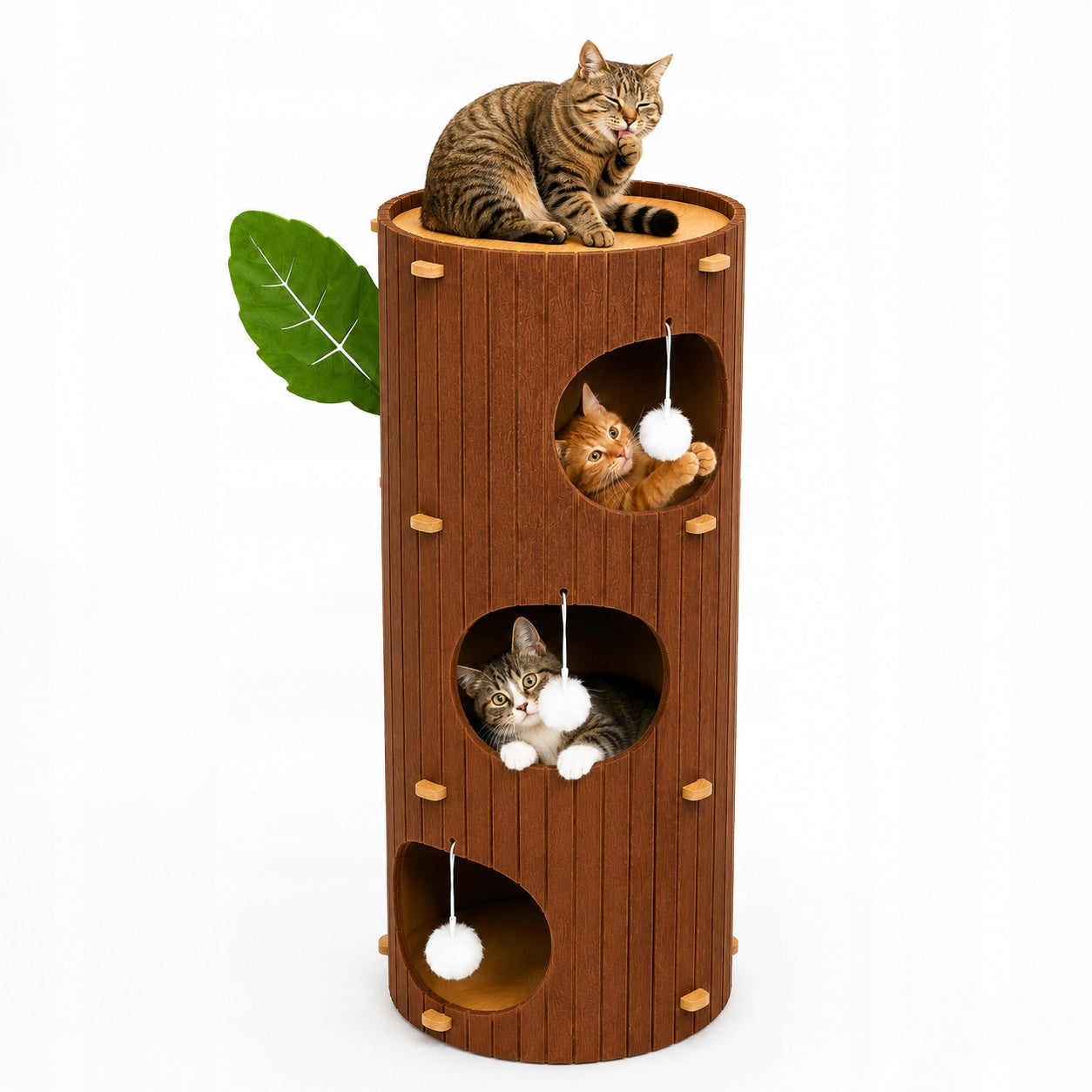 Cat Scratcher Premium XXL 3 Levels Cat Tower Cottage Bed