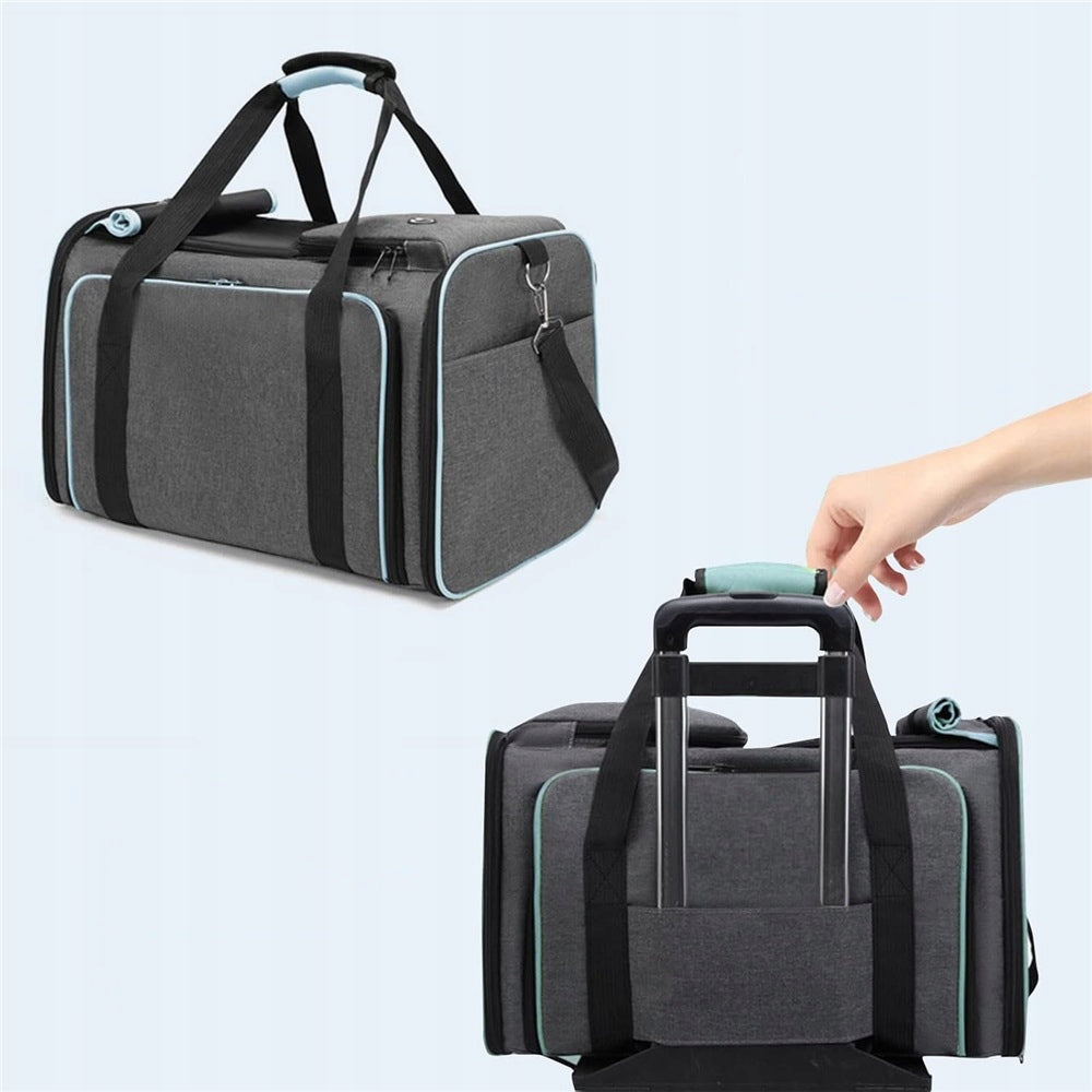 Cat Transporter with Extension Travel Bag Breathable L 48cm Product weight with unit packaging 1.603 kg
