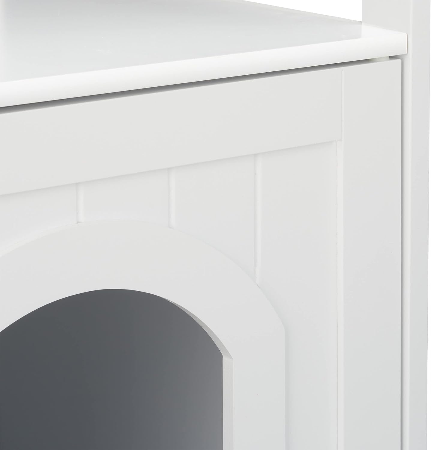 Cat cabinet for litter box bed house furniture built-in litter box white MDF Kind cat house