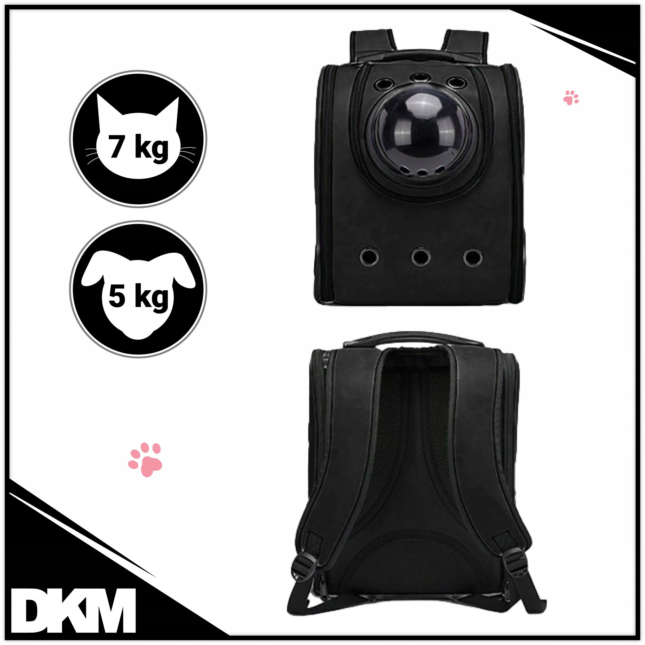 Cat dog transporter BACKPACK PLAYPEN ventilation waterproof harness with PL Manufacturer code 5903794401723