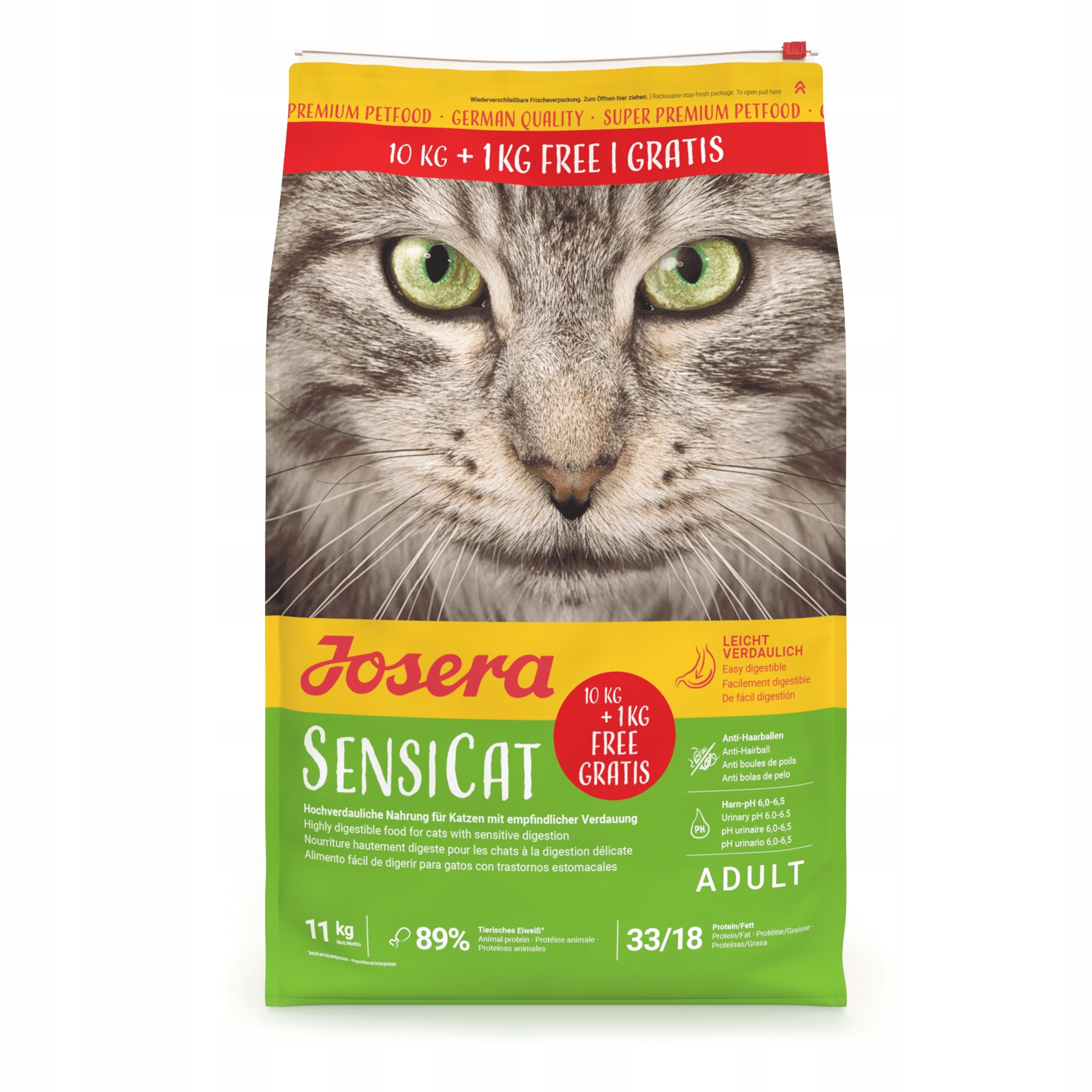 Cat food Josera SensiCat poultry 10 kg + 1 kg