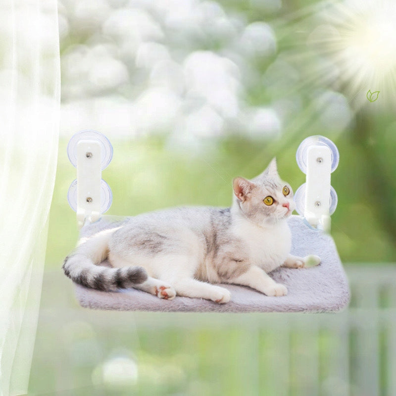 Cat hammock for the window – bed 45×30, FOR EVERY PURR! SIEMIEC Color gray