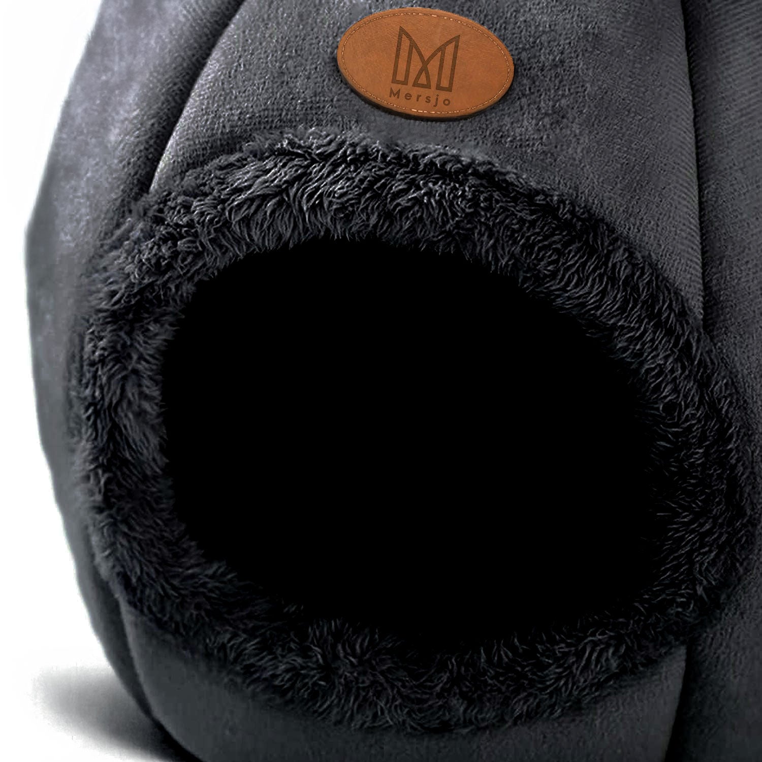 Cat house, booth, plush bed with ears black Packaging status original