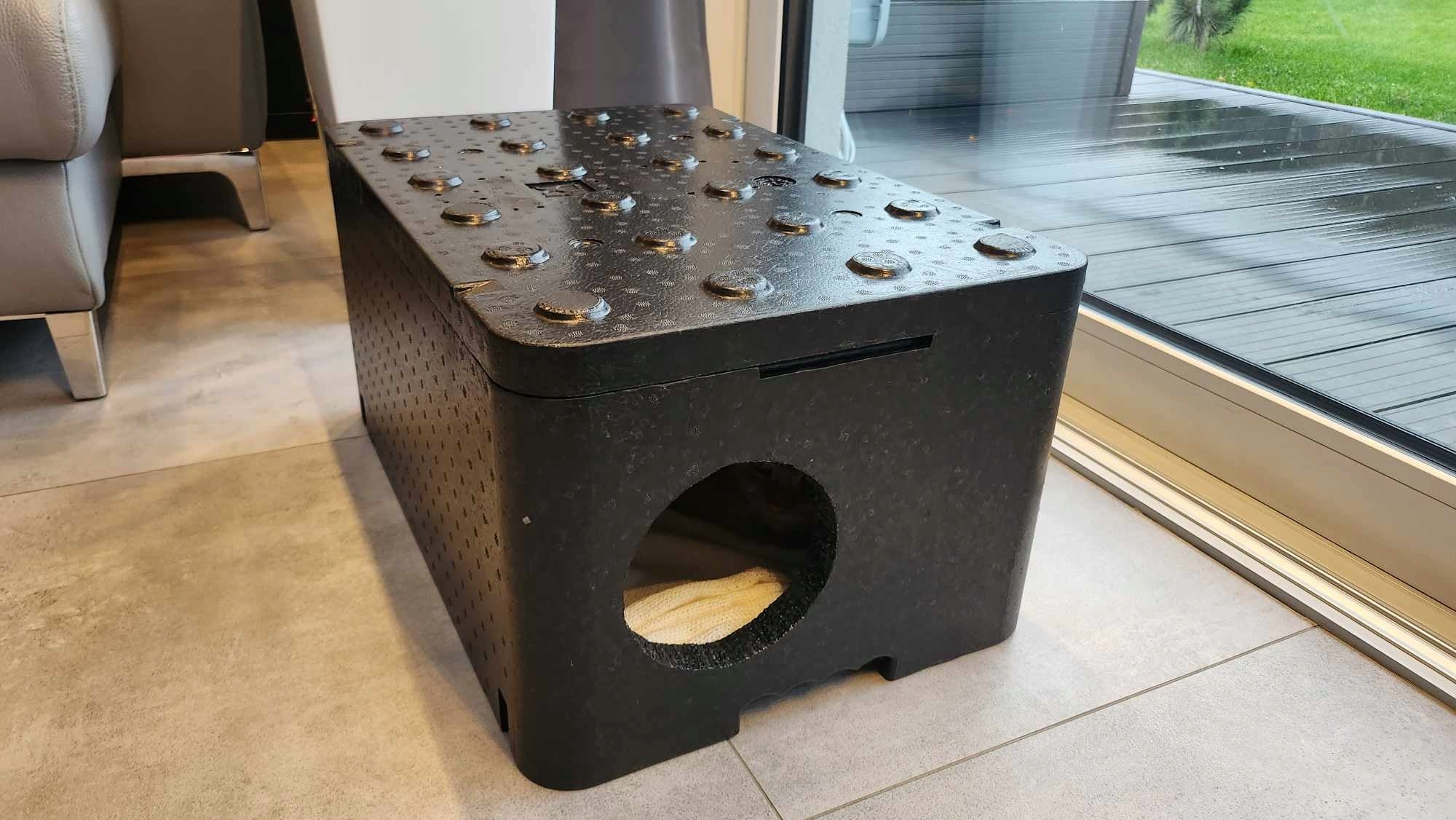 Cat house large piocelan strong booth 60x40x30 cm warm Trade name Budka