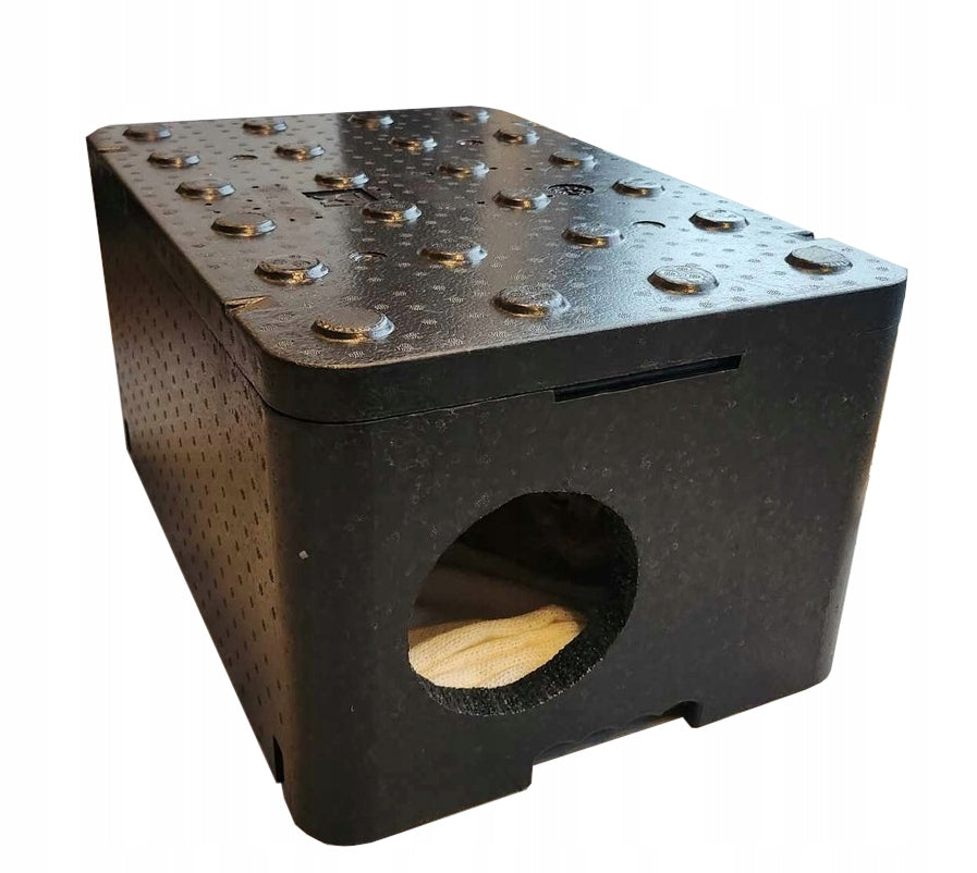 Cat house large piocelan strong booth 60x40x30 cm warm