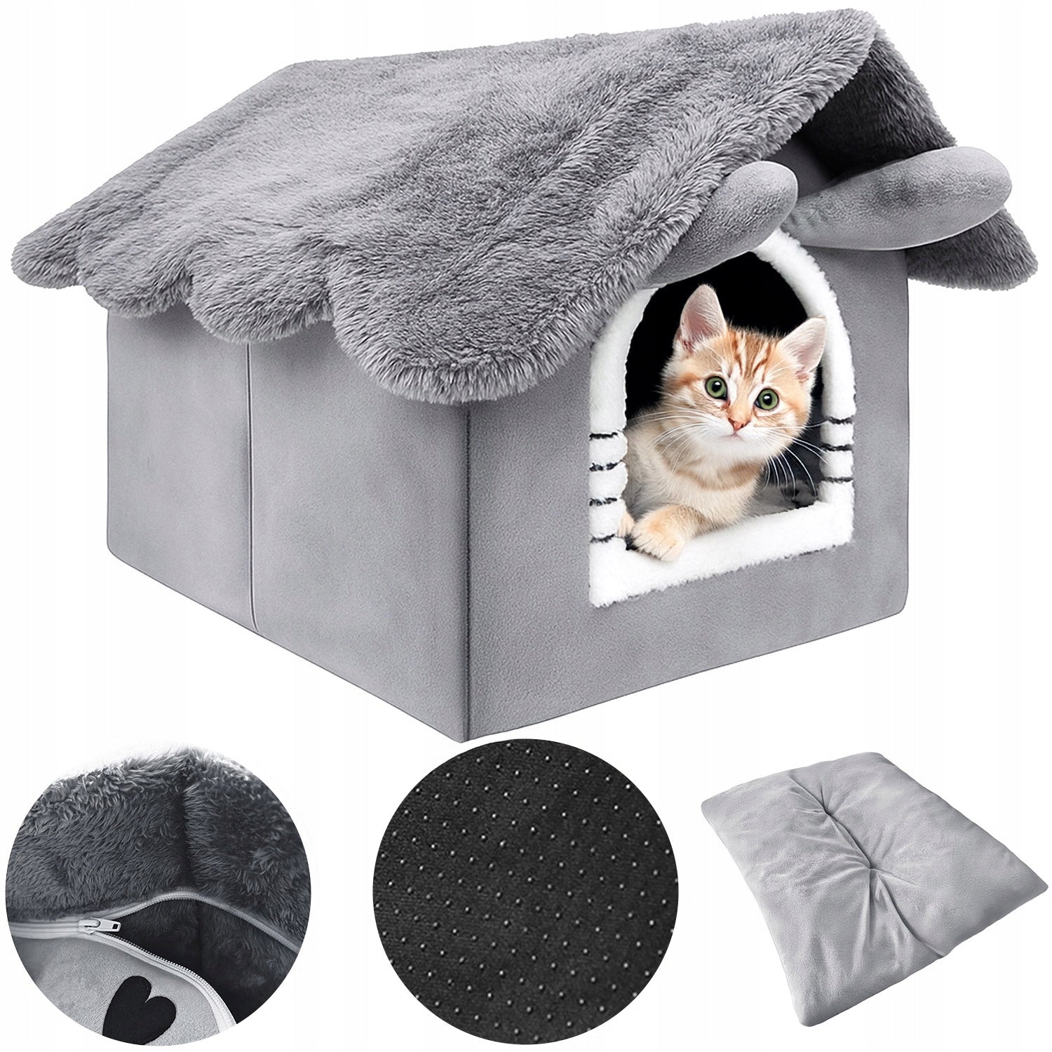 Cat house, plush playpen bed, soft bed, booth Mersjo
