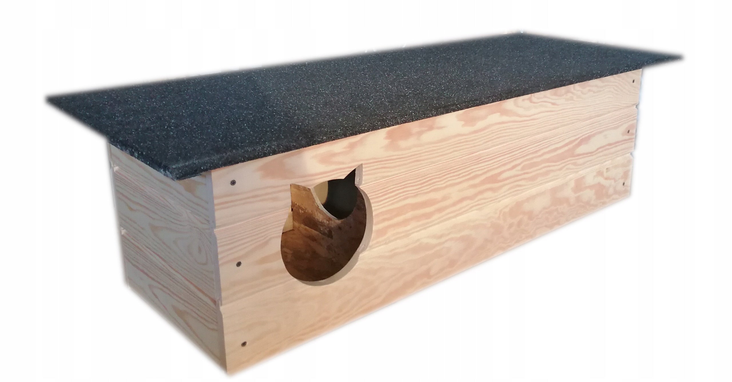 Cat kennel with vestibule, cat house, cat kennel