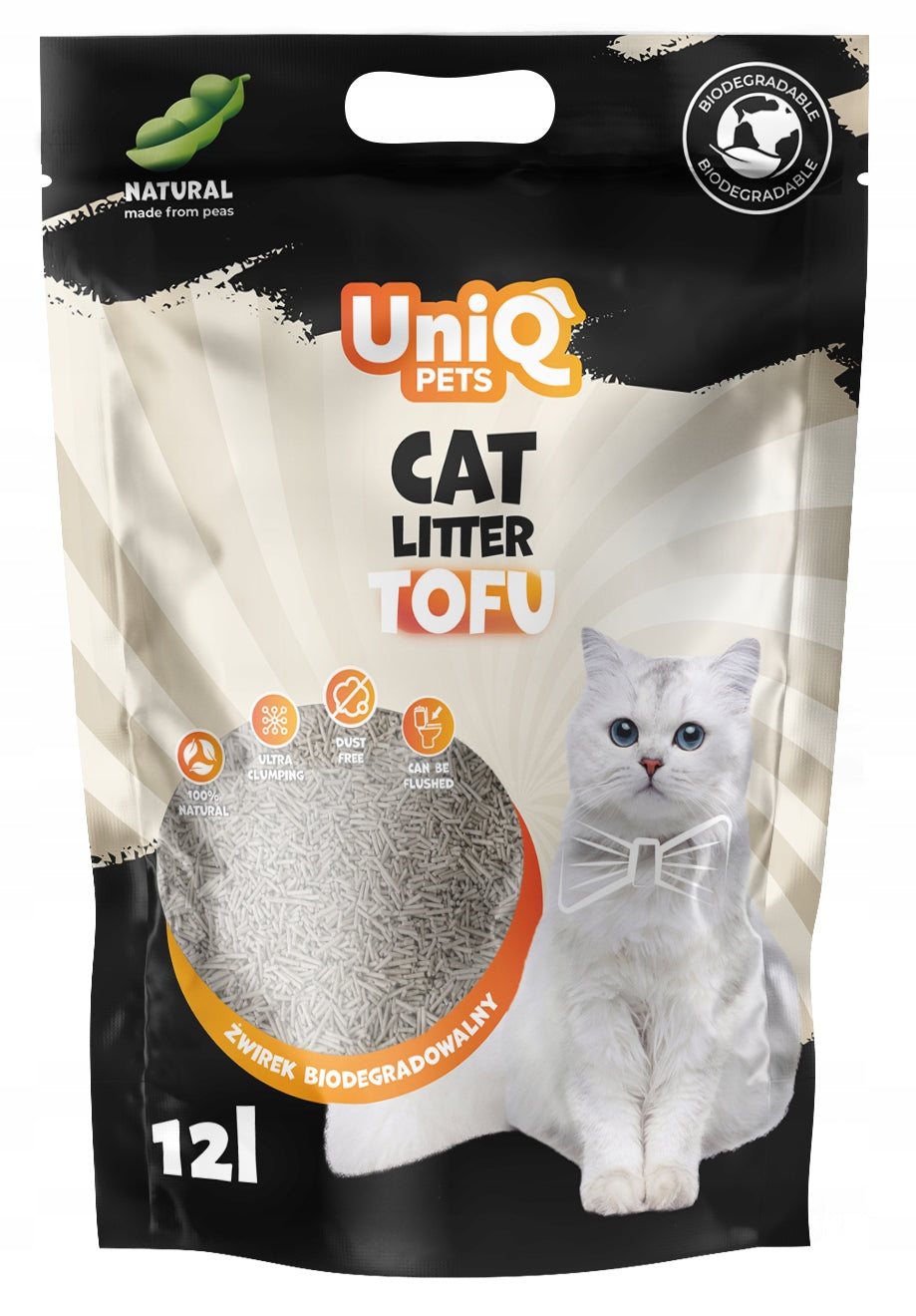 Cat litter TOFU Natural UNIQ PETS biodegradable 12L / 5kg