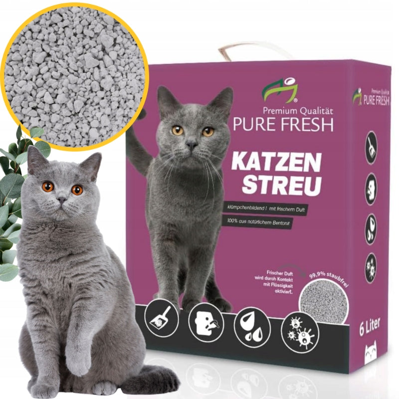 Cat litter bentonite 6L litter box litter small in carton