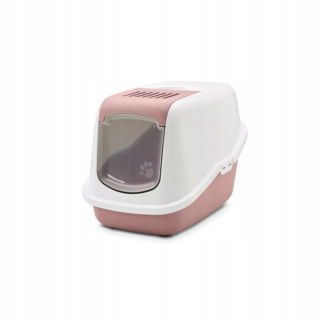 Cat litter box SAVIC Nestor white and pink Length 56 cm