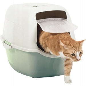 Cat litter box closed Rotho BAILEY green Brand Rotho