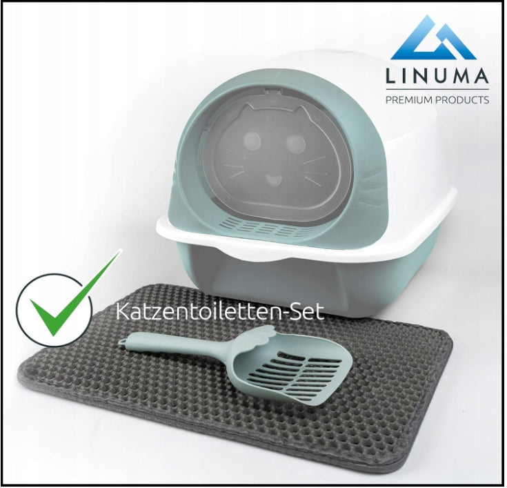 Cat litter box closed mint LINUMA after rupture Manufacturer code 0010413