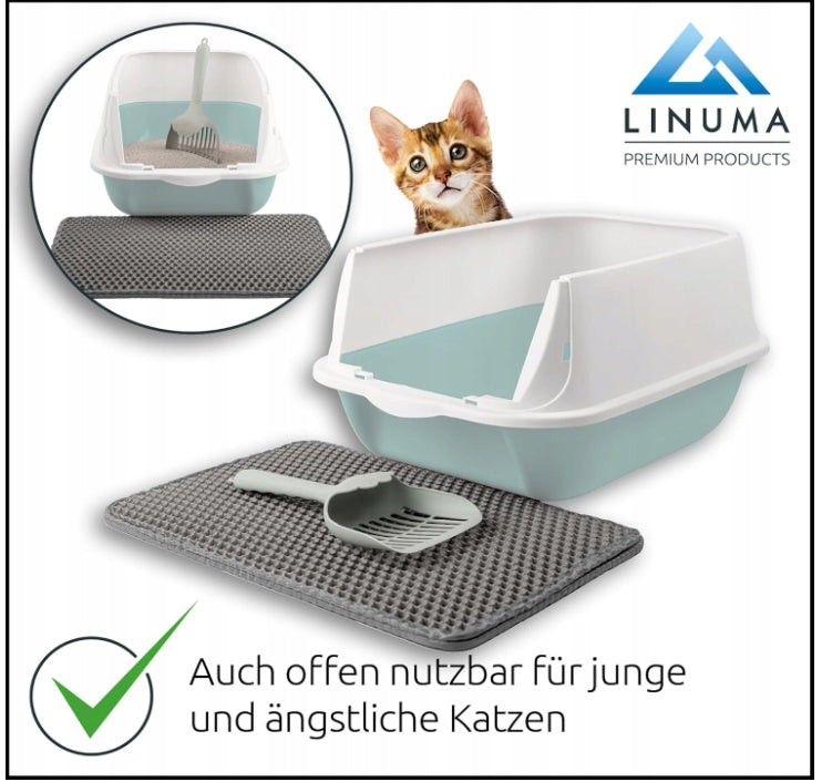 Cat litter box closed mint LINUMA after rupture Packaging status original