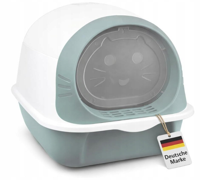 Cat litter box closed mint LINUMA after rupture