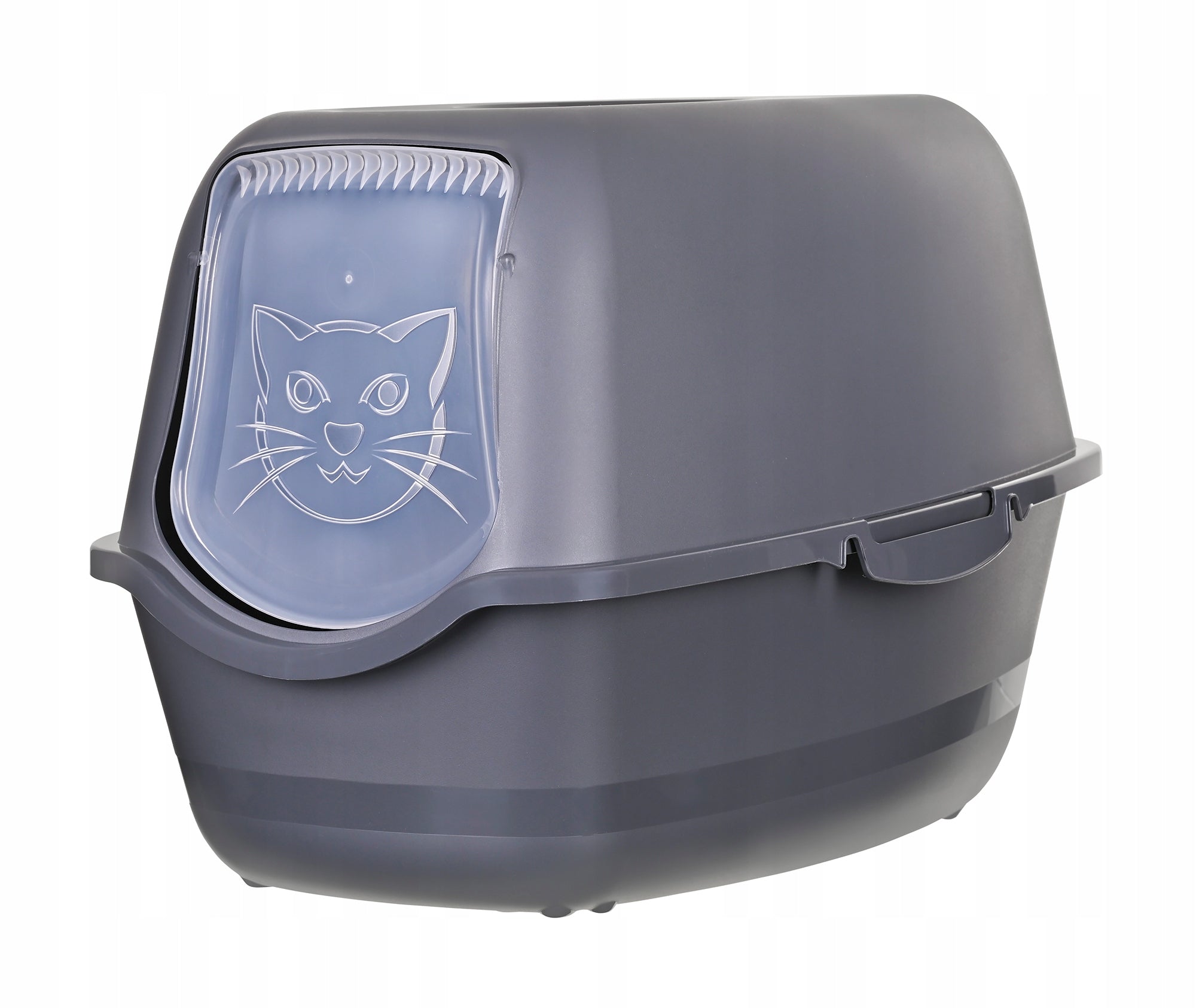 Cat litter box large closed with filter DIAMENTIQ BAYA ANTHRACITE