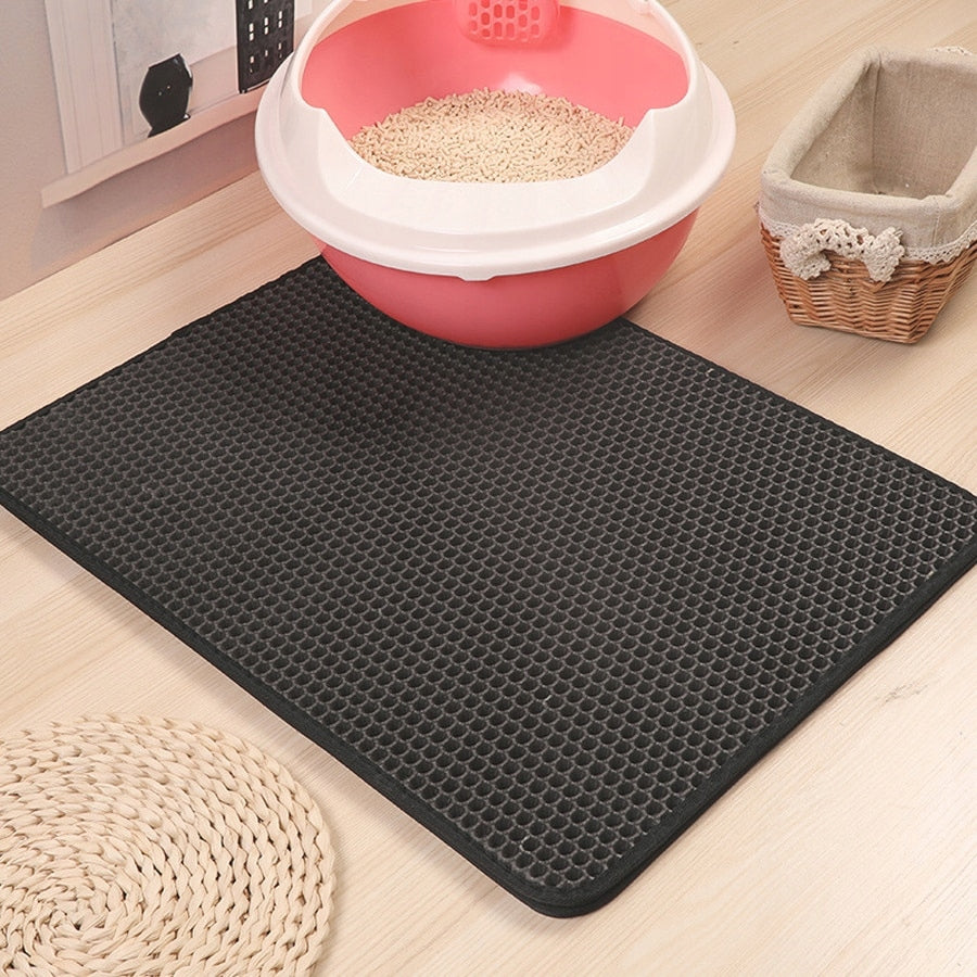 Cat litter box mat for litter wiper pad LARGE 55x75 XXXL Brand Reverse