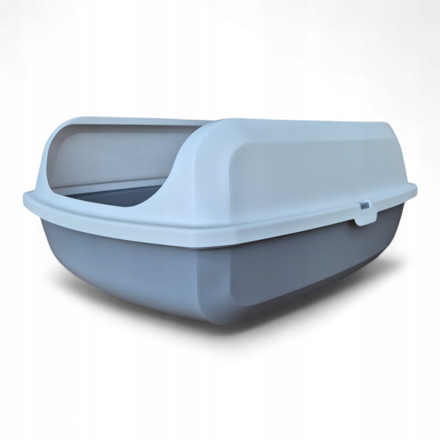 Cat litter box with high frame - grey + spatula FREEBIE - LEO Manufacturer code KRS50