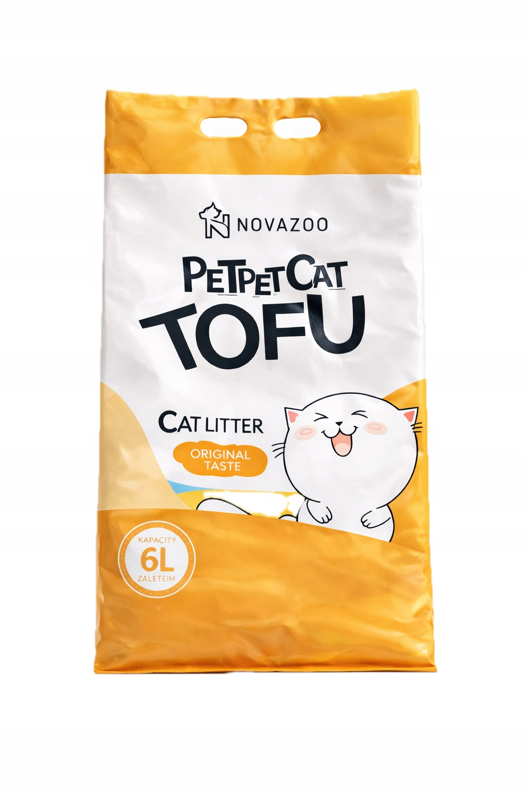 Cat litter tofu 2,5kg 6L natural clumping biodegradable Product weight 2.5 kg
