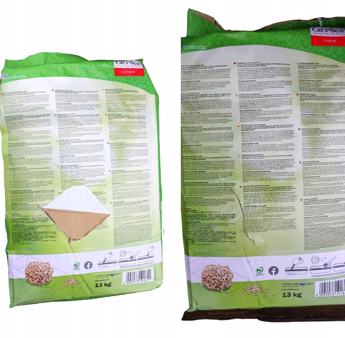 Cat's Best Original 30L (13 kg) - Efficient Wooden Cat Litter Trade name koty najlepszy oryginał