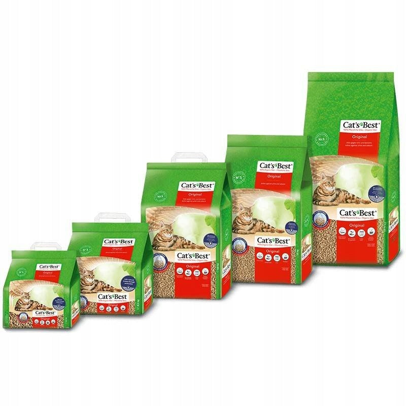 Cat's Best Original 30L (13 kg) - Efficient Wooden Cat Litter Volume 30 l