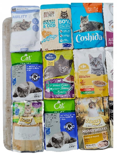 Cat sachets mixed set MIX brands and flavors 48pcs Manufacturer code KM0227