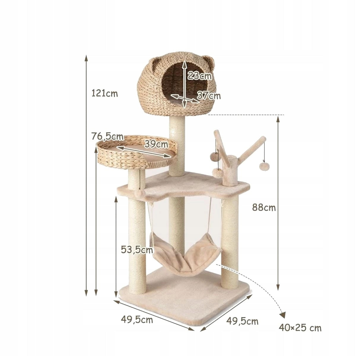 Cat scratcher Bed 121 cm Manufacturer code PV10069NA