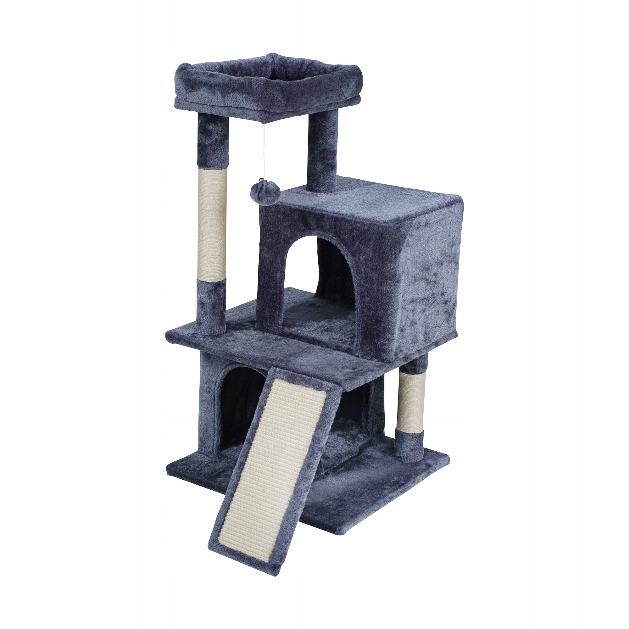 Cat scratcher bed toy cottage tower booth dark gray Rebel Brand no brand