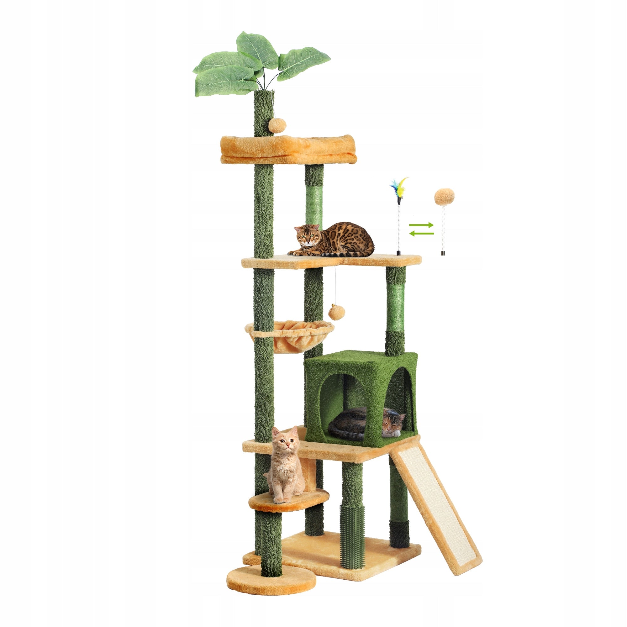Cat scratcher large with bed scratching post cat bed185 cm 21kg max