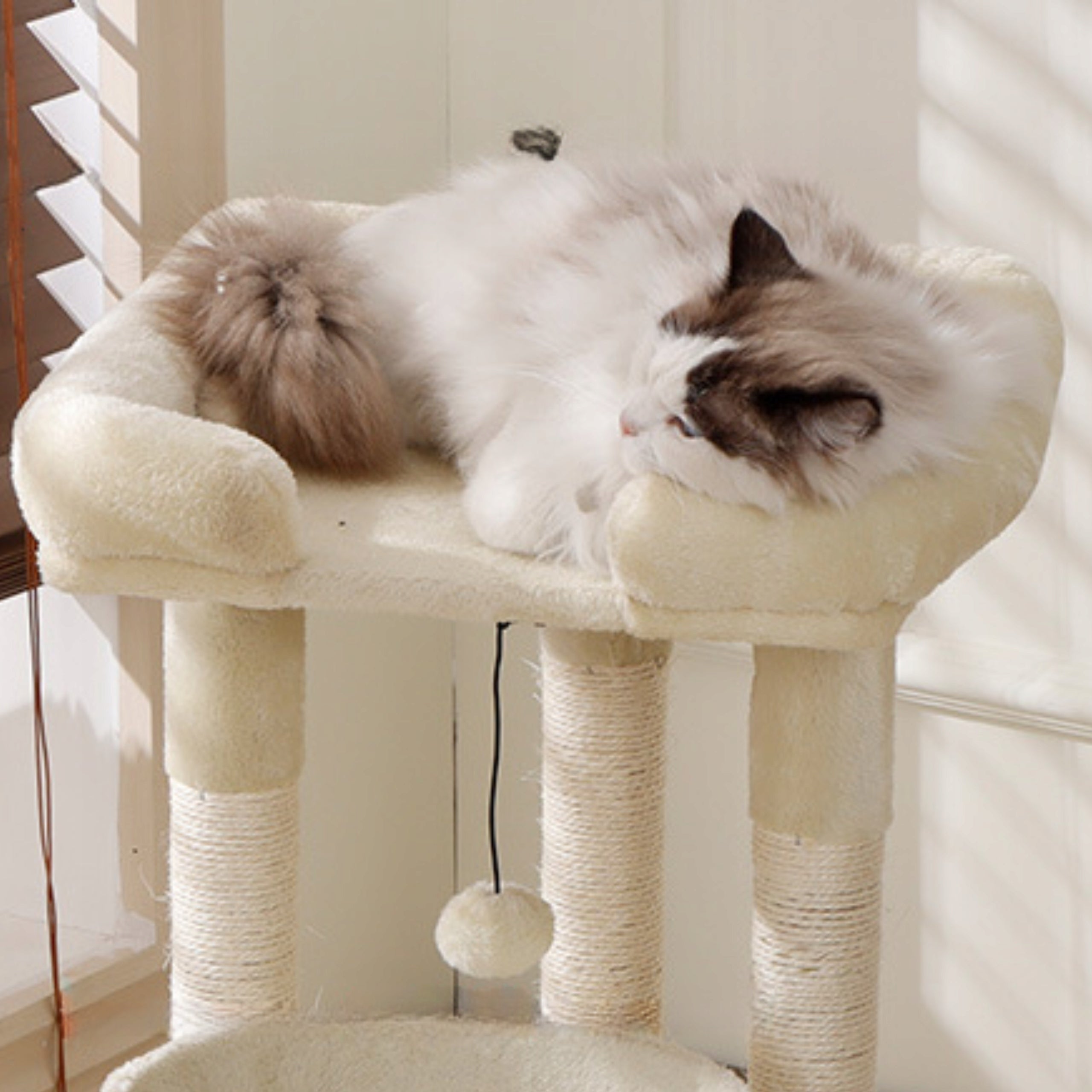 Cat scratcher poles couch cat bed 68cm THE ZOO beige Trade name DRAPAK DLA KOTA SŁUPY LEŻANKA LEGOWISKO DLA KOTA 68CM THE ZOO BEŻOWY