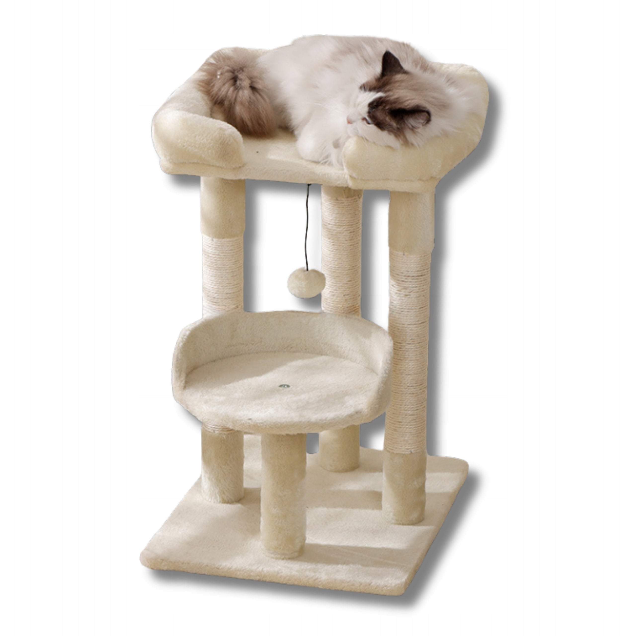 Cat scratcher poles couch cat bed 68cm THE ZOO beige