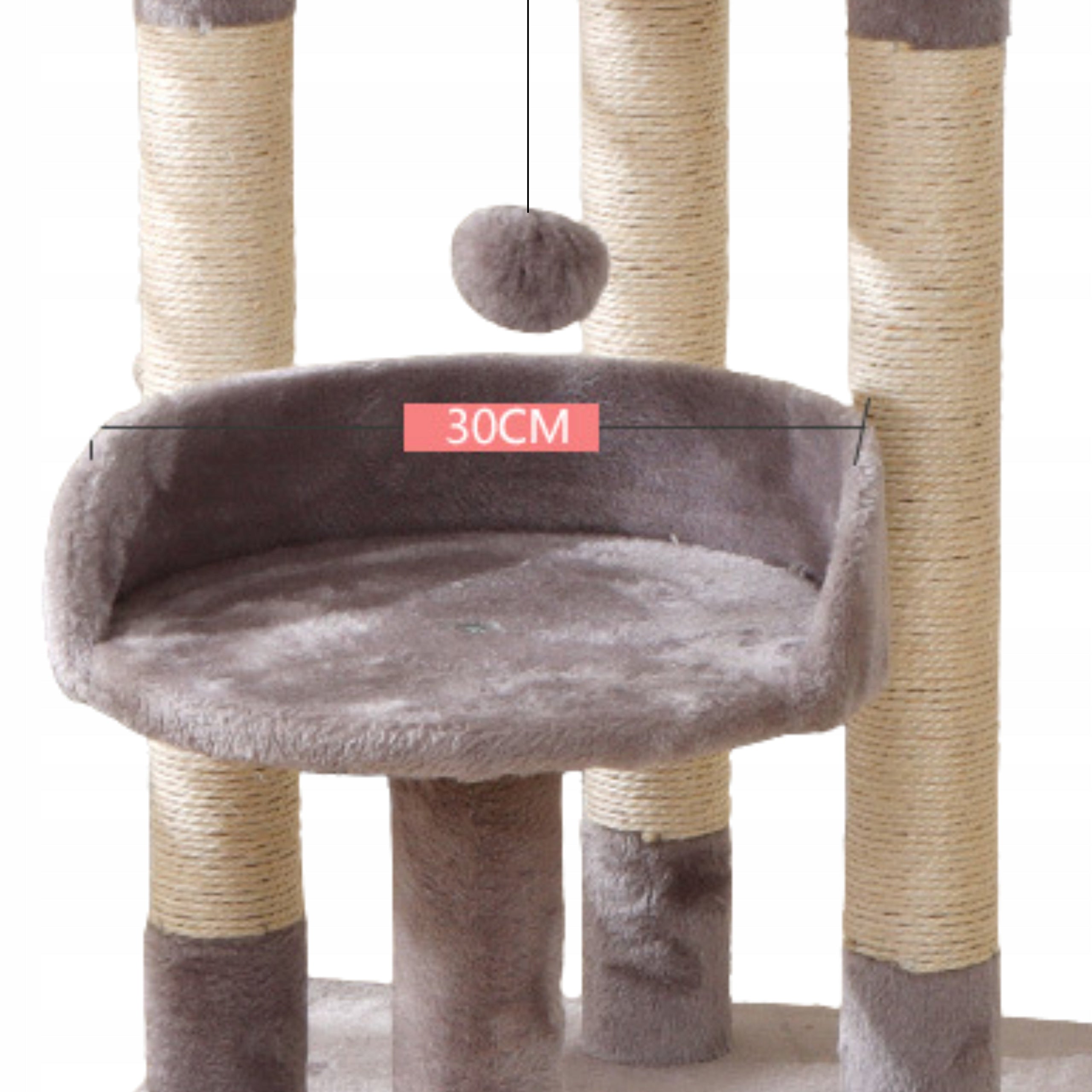 Cat scratcher poles couch cat bed 68cm THE ZOO grey Trade name DRAPAK DLA KOTA SŁUPY LEŻANKA LEGOWISKO DLA KOTA 68CM THE ZOO SZARY