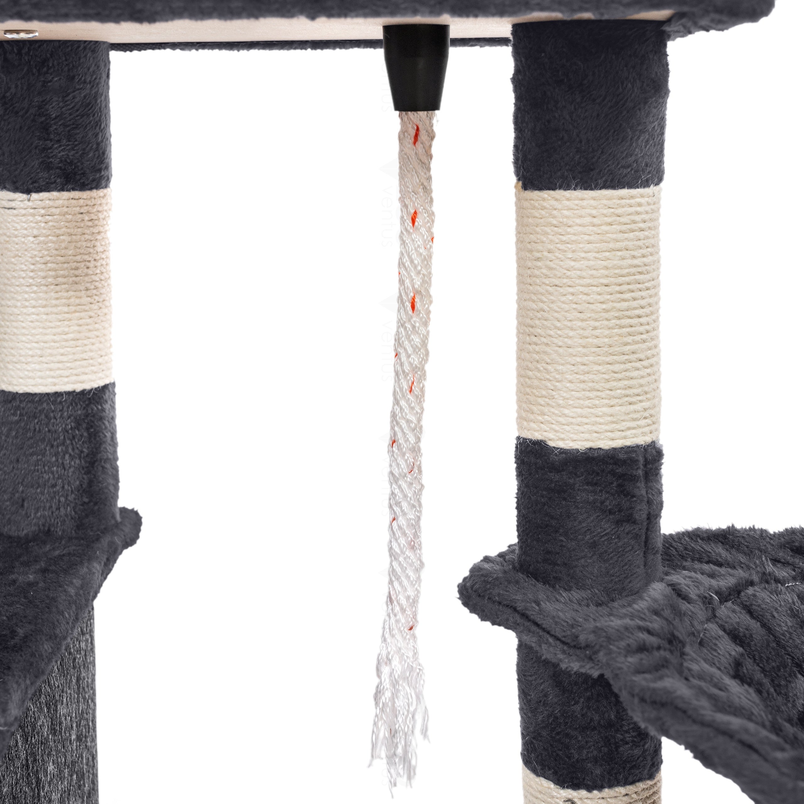 Cat scratcher post 115cm tree 5 levels booth bed + toys Brand ZooVentus