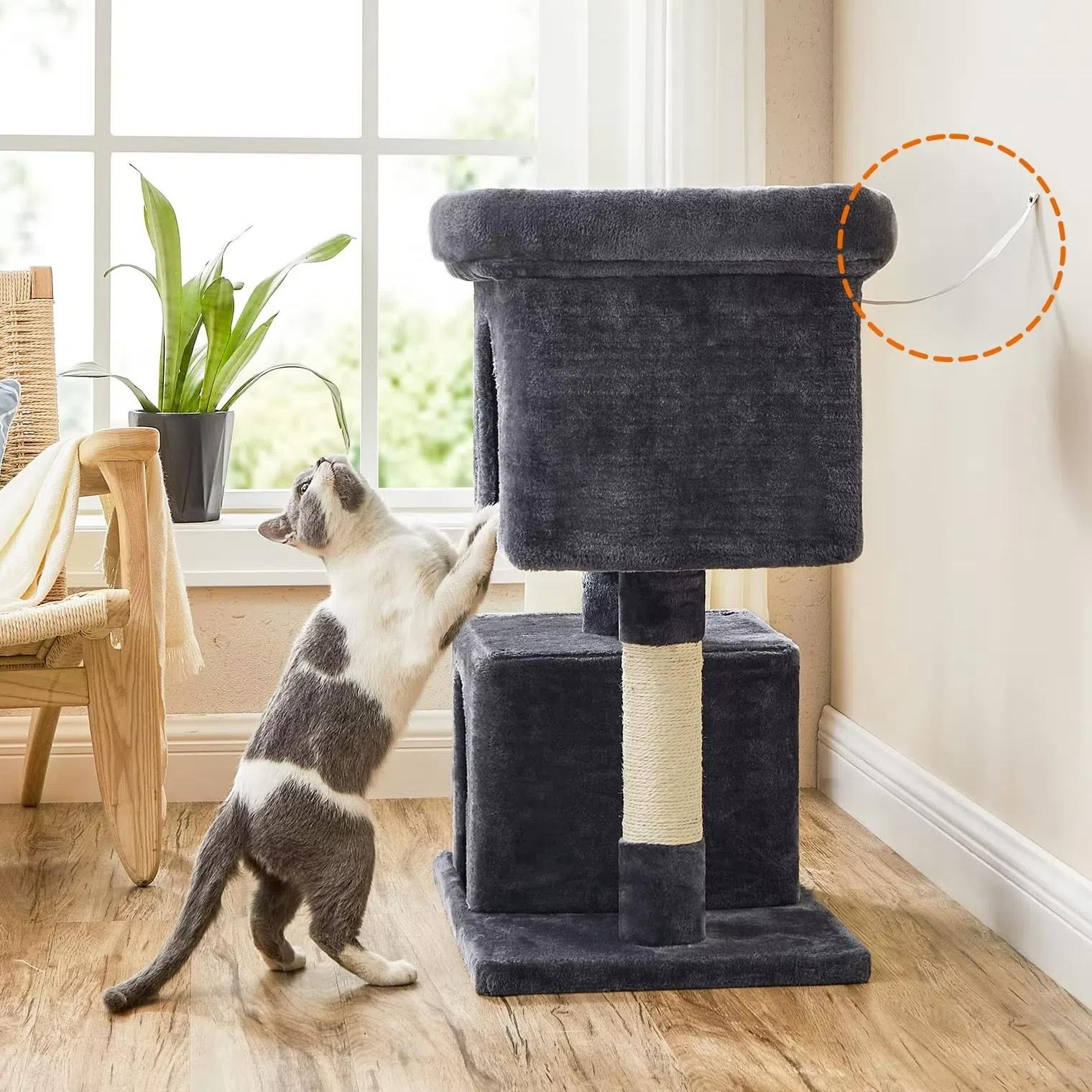 Cat scratcher posts couch bed cat house 83cm graphite THE ZOO Brand The Zoo