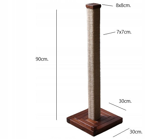 Cat scratcher scratching post 90cm wooden stable high heavy Manufacturer code E02-100B