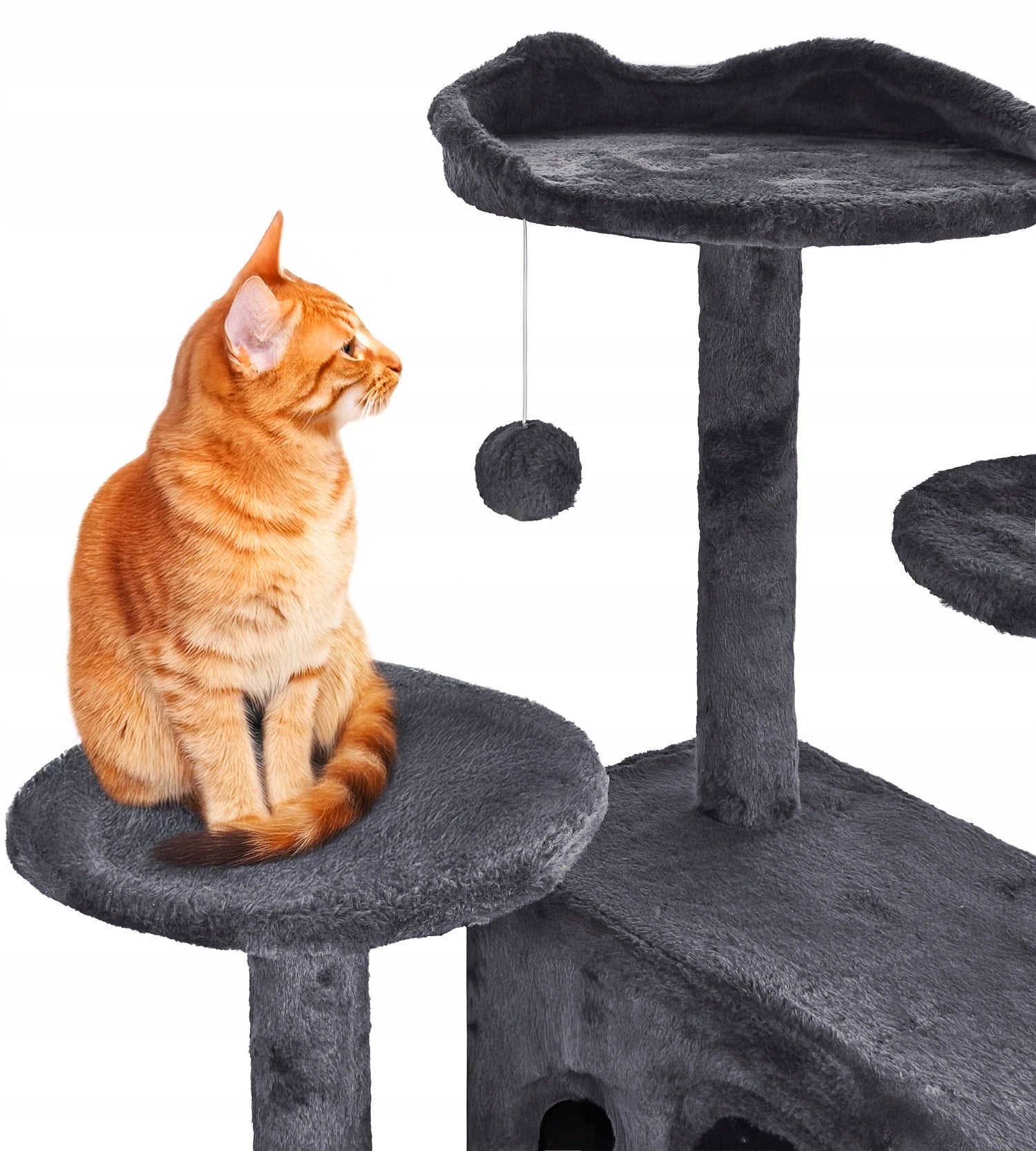 Cat scratcher, stable, high, 7 levels, dark grey bed 138cm Manufacturer code CASTLE-PRESTIGE-DARK-GRAY
