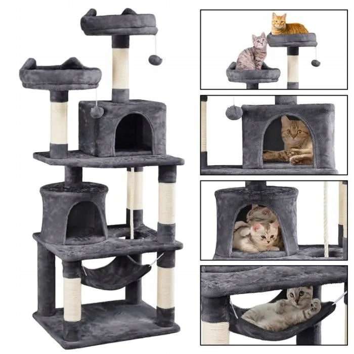 Cat scratcher tower bed cottage 7 levels + toy high 158 cm Packaging status original