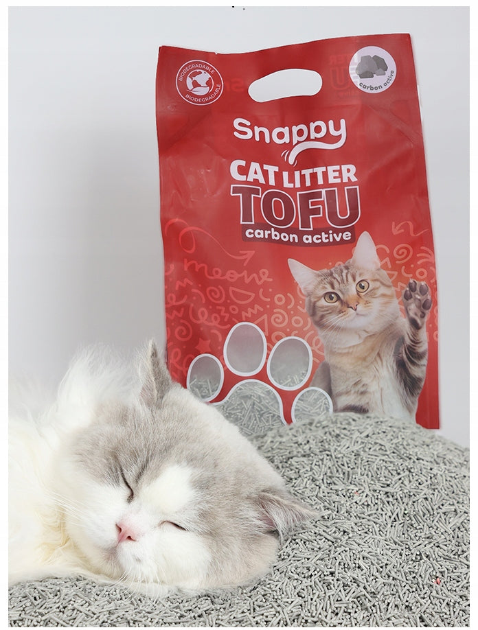 Cat tofu litter cat litter activated natural carbon 2.5KG SNAPPY