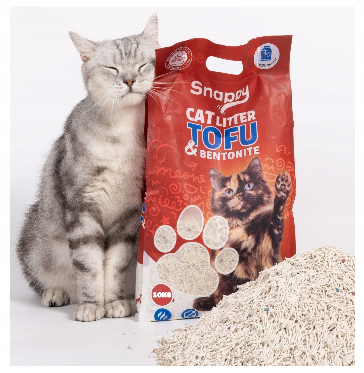 Cat tofu litter clumping odor neutralizing litter 10kg SNAPPY