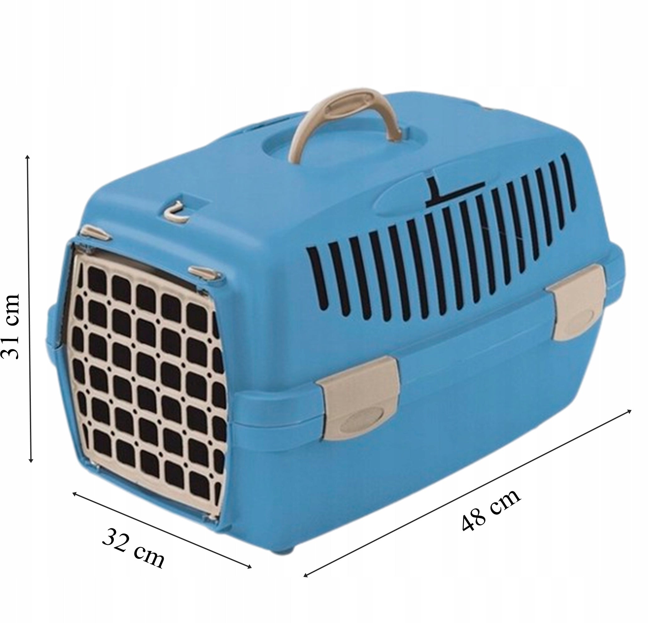 Cat transporter Zolux 48×32×31 cm Travel box for airplane car Trade name Transporter dla kota Zolux 48×32×31 cm Box podróżny do samochodu samolotu