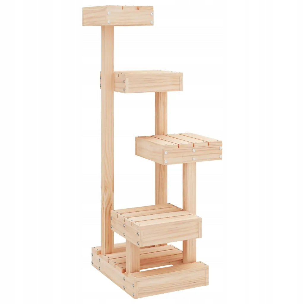 Cat tree, 45,5x49x103 cm, solid pine wood
