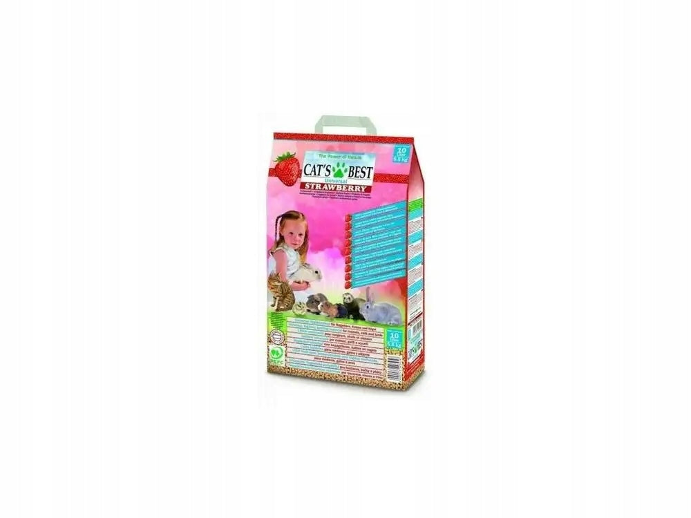 Cats Best Universal Litter Hamster Substrate Rodent Rabbit Cat STRAWBERRY 10L Product weight 5.5 kg