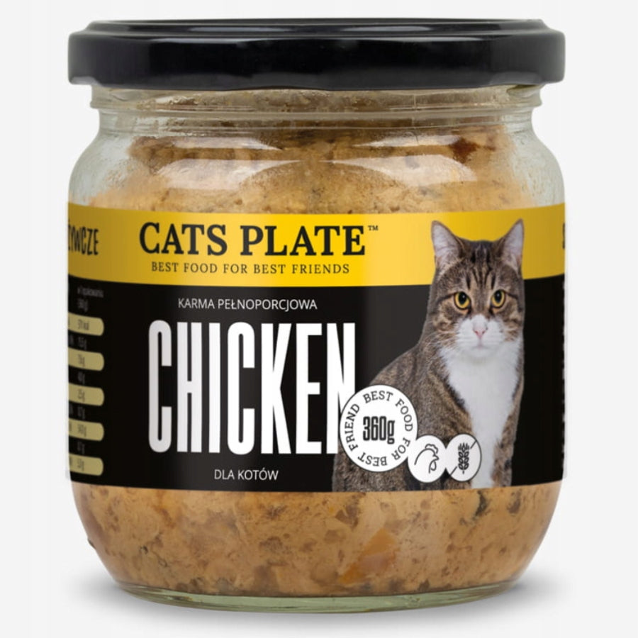 Cats Plate CHICKEN cat food chicken meat 360g Brand Cats Plate
