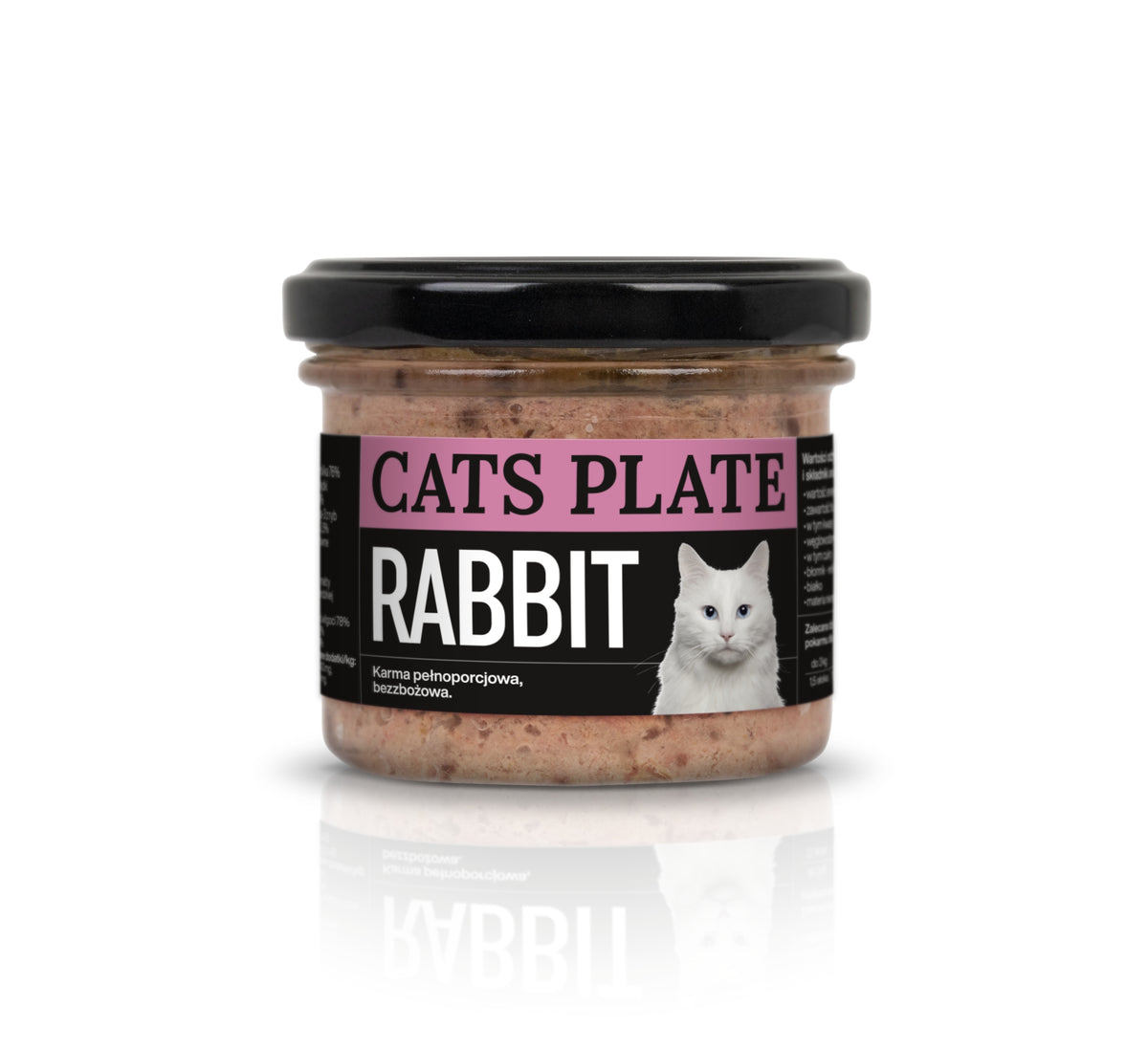 Cats Plate Rabbit Premium Wet Food with Rabbit Meat 100g