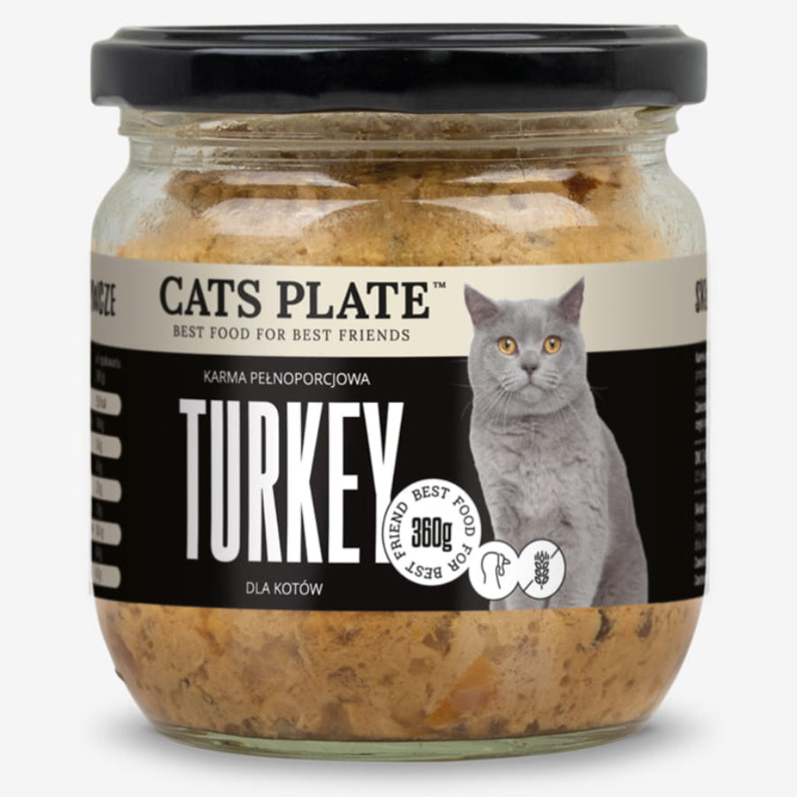 Cats Plate TURKEY cat food Turkey 360g Brand Cats Plate