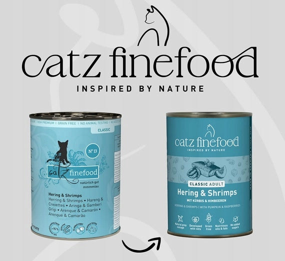 Catz Finefood Classic N.13 Herring and Shrimp Can 400g Number of pieces in the package 1 pcs