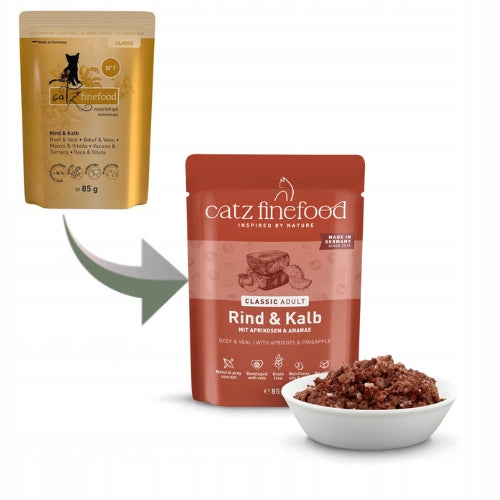 Catz finefood N.07 Beef and Veal 1x 85g Brand Catz Finefood
