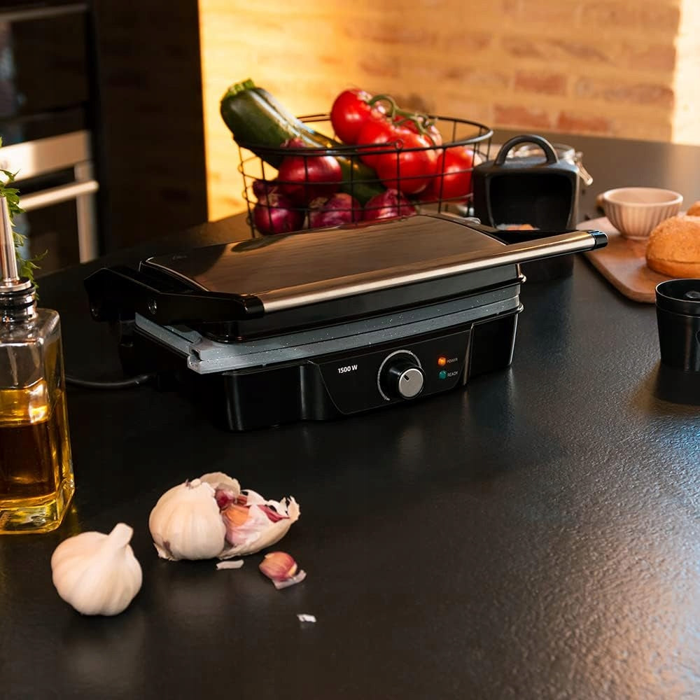 Cecotec Electric Grill Rock'nGrill 1500, Stone Ceramic RockStone, Po Manufacturer code grill elektryczny, Cecotec Rock'nGrill,