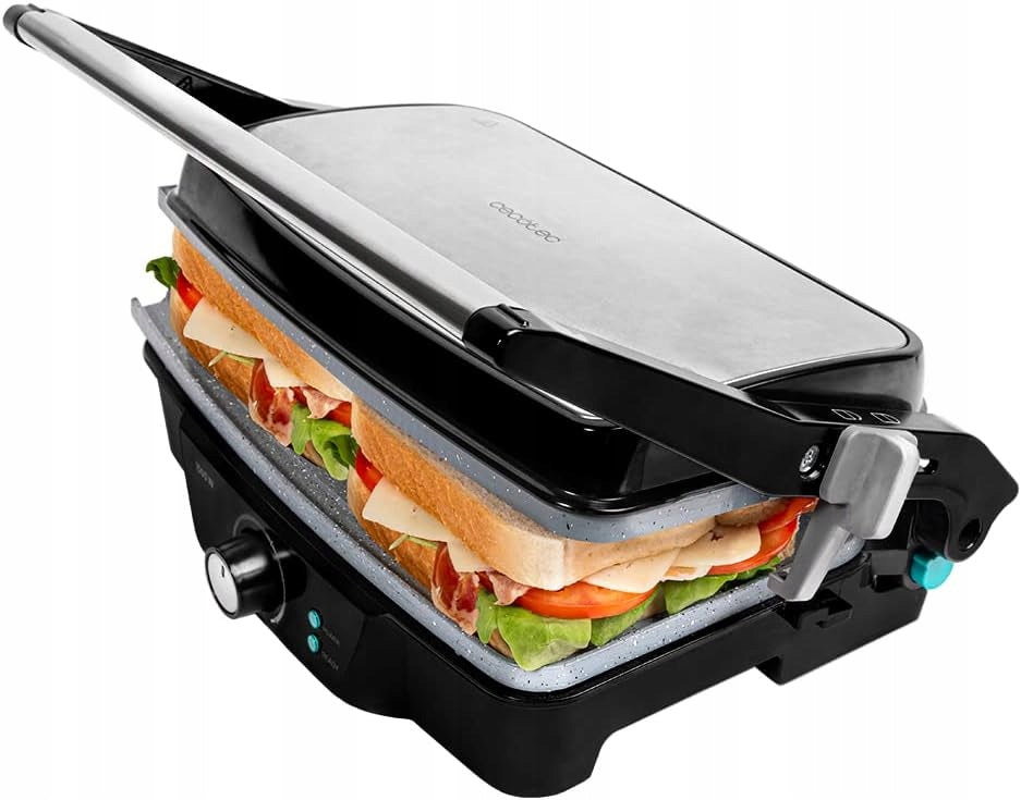 Cecotec Electric Grill Rock'nGrill 1500, Stone Ceramic RockStone, Po