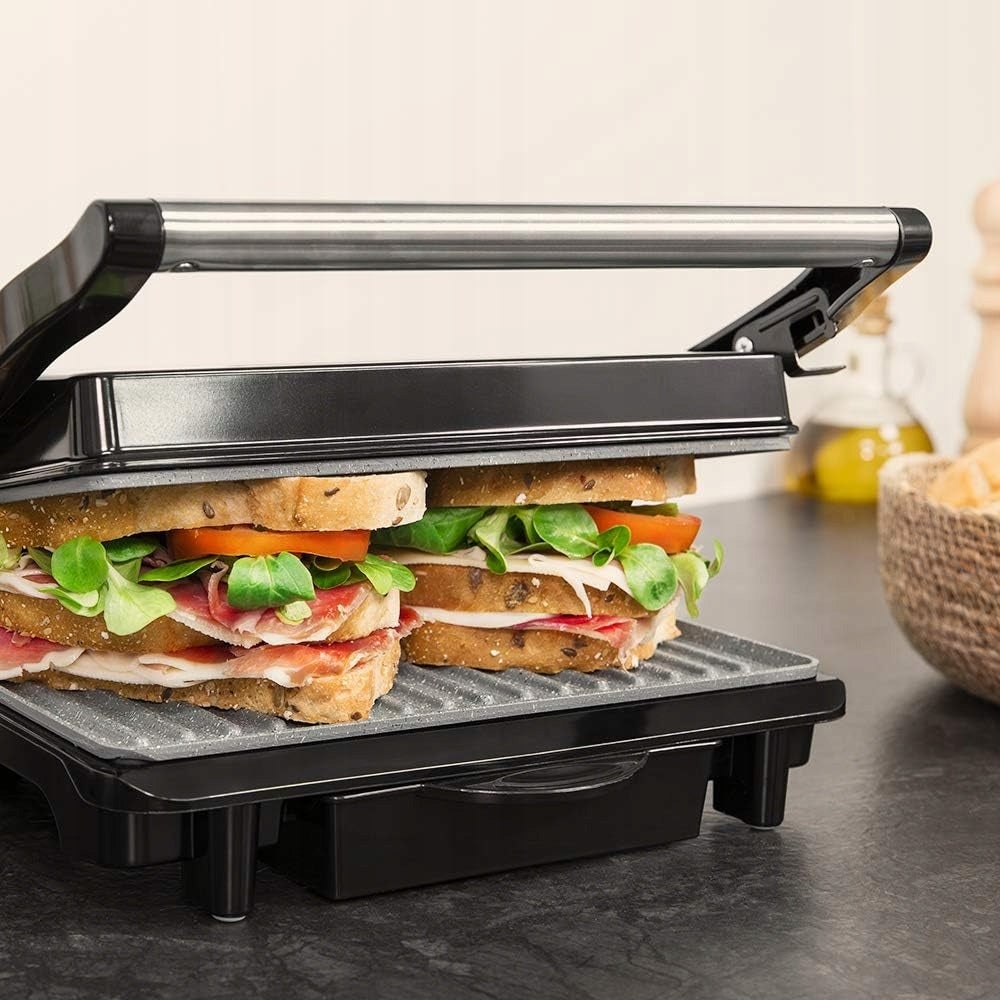 Cecotec Grill Plate Toaster 1500W RockStone Adjustable Plate Drain Tray Model A01EU01101321