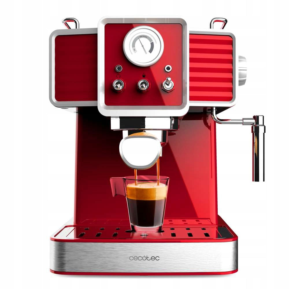 Cecotec Power Espresso 20 Traditional Light Red Coffee Maker Red